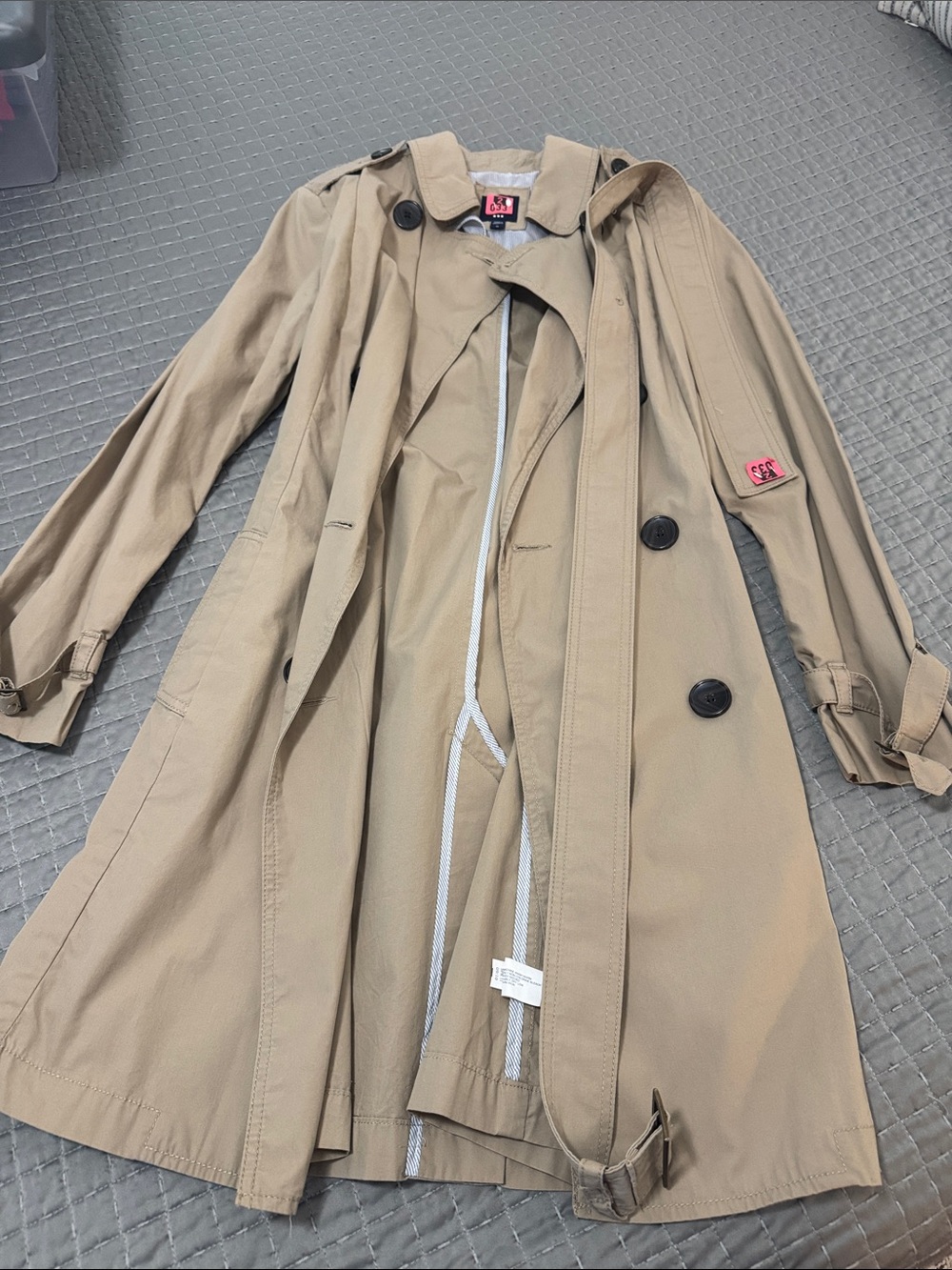 GAP Tan Trench Coat - Picture 1 of 2